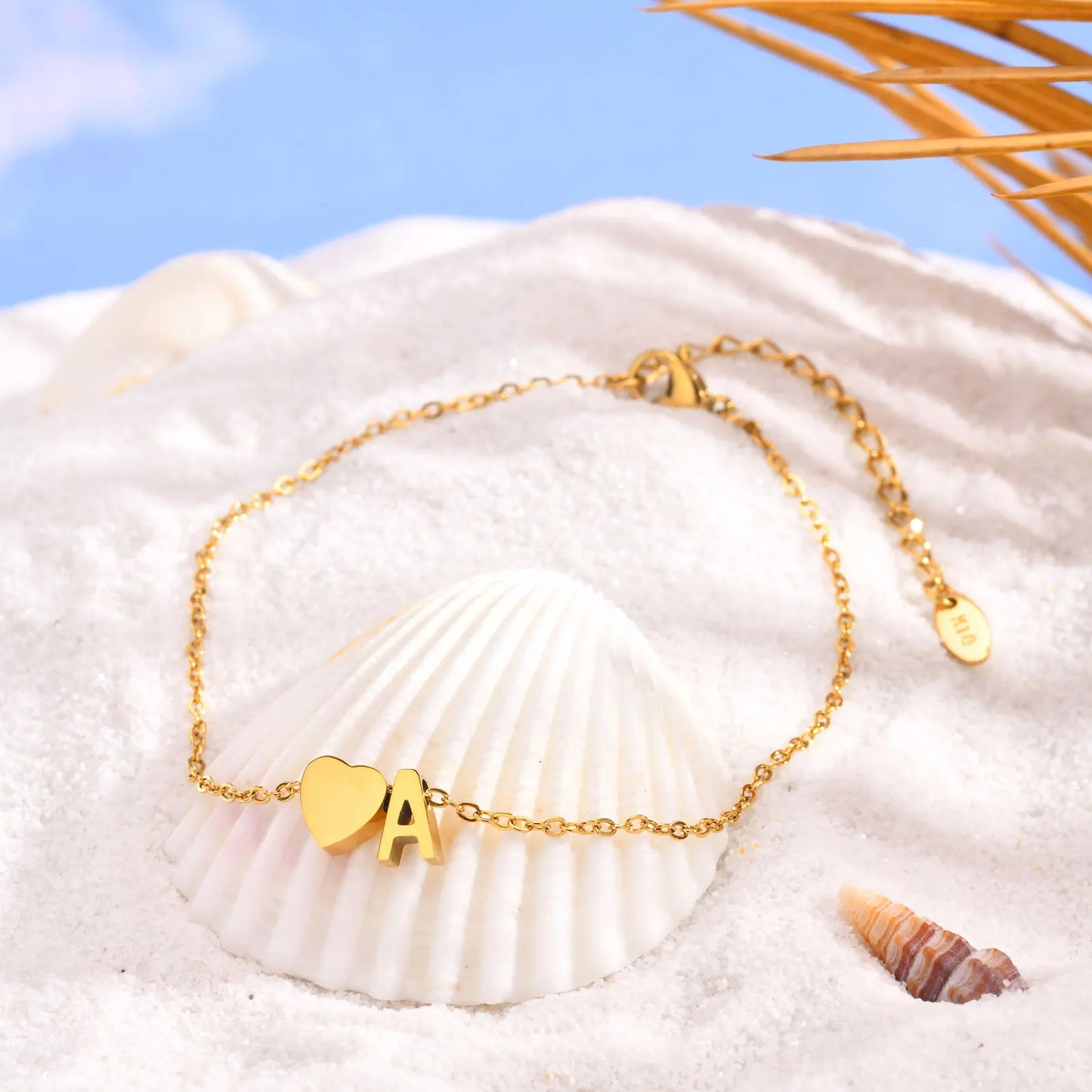 Custom Heart Anklet – Stainless Steel