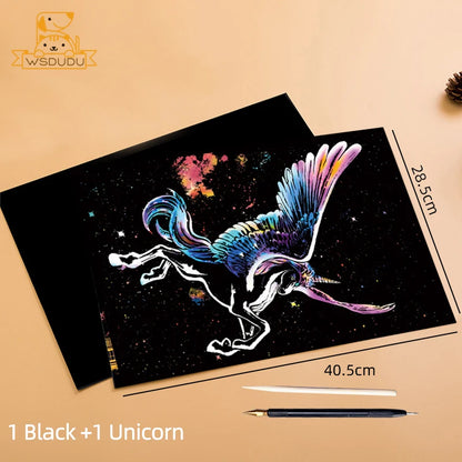 Scratch Art Kit – Creative Stress Relief Drawing Set