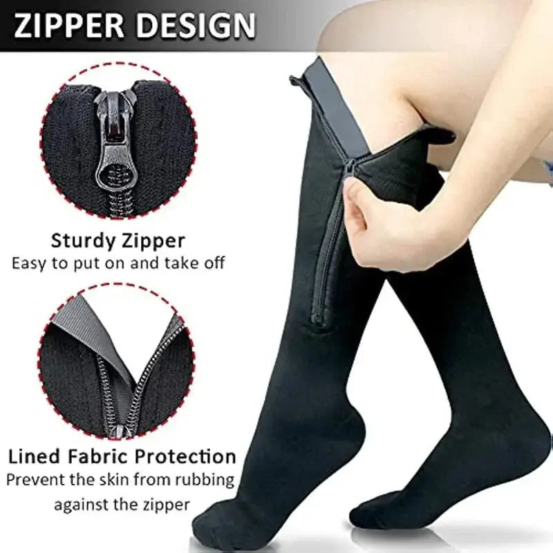 Zipper Compression Socks for Pain Relief – Shoezia™