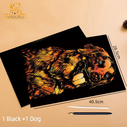 Scratch Art Kit – Creative Stress Relief Drawing Set