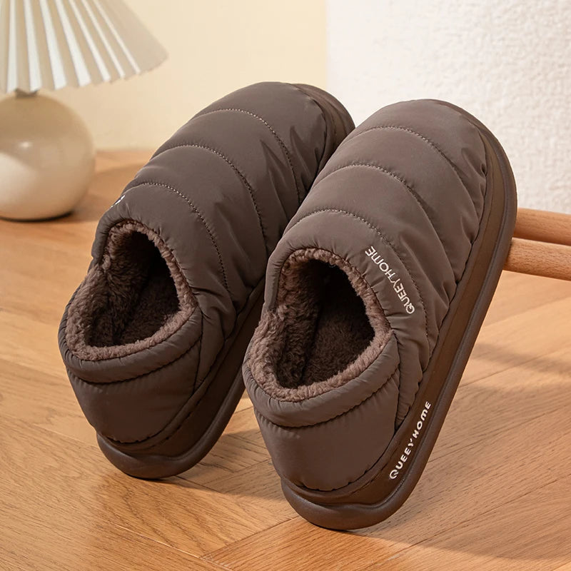 Shoezia™ Winter Plush Slippers | Warm & Waterproof