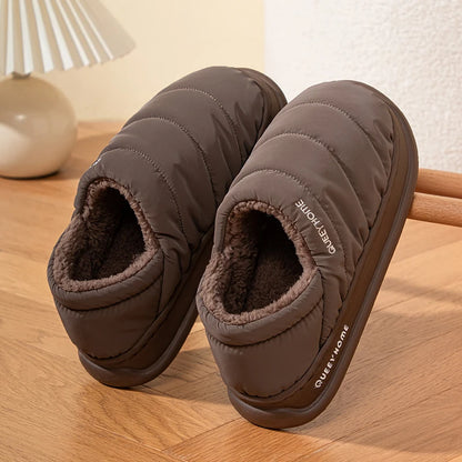 Shoezia™ Winter Plush Slippers | Warm & Waterproof