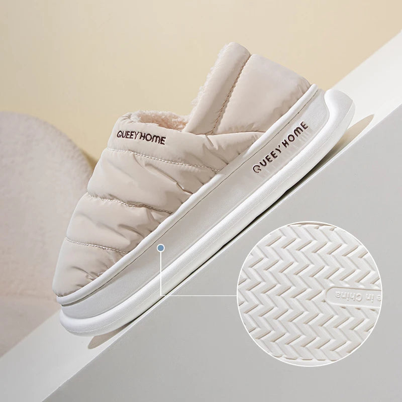 Shoezia™ Winter Plush Slippers | Warm & Waterproof