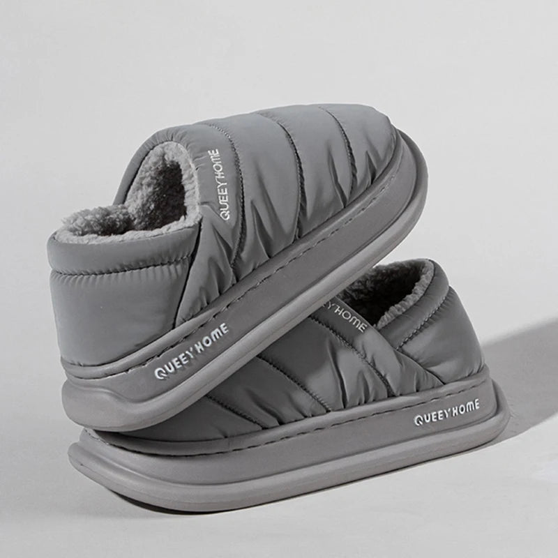 Shoezia™ Winter Plush Slippers | Warm & Waterproof