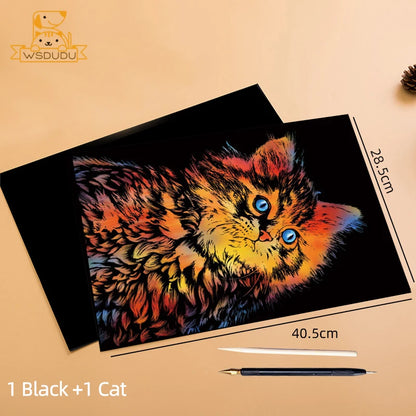 Scratch Art Kit – Creative Stress Relief Drawing Set